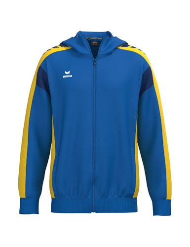 ERIMA CELEBRATE 125 Training Jacket with hood in new royal/gelb Vorderansicht