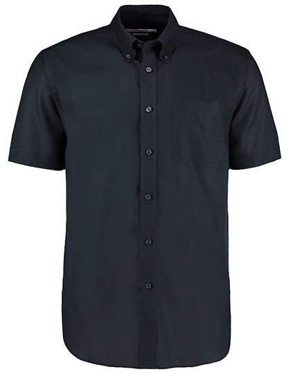 Kustom Kit Men´s Classic Fit Workwear Oxford Shirt Short Sleeve K350 in French Navy