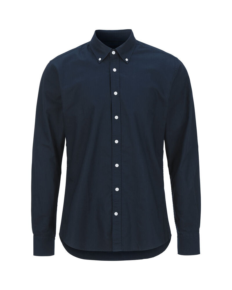 Cottover Oxford Slim fit Man in Navy – mit Firmenlogo individualisierbar
