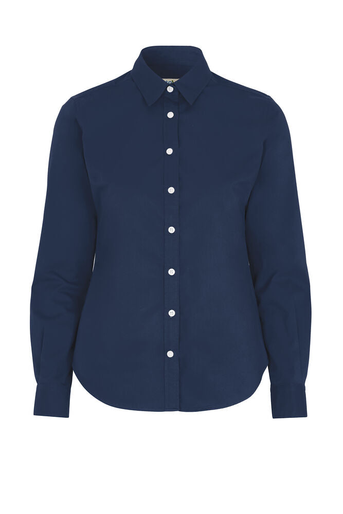Cottover Twill Lady in Marine – mit Firmenlogo individualisierbar