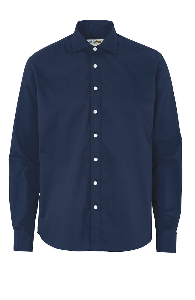 Cottover Twill Comfort Man in Marine – mit Firmenlogo individualisierbar