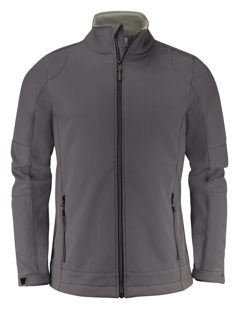 Printer Essentials Trial Softshell Jacke Herren in Grau – mit Firmenlogo individualisierbar