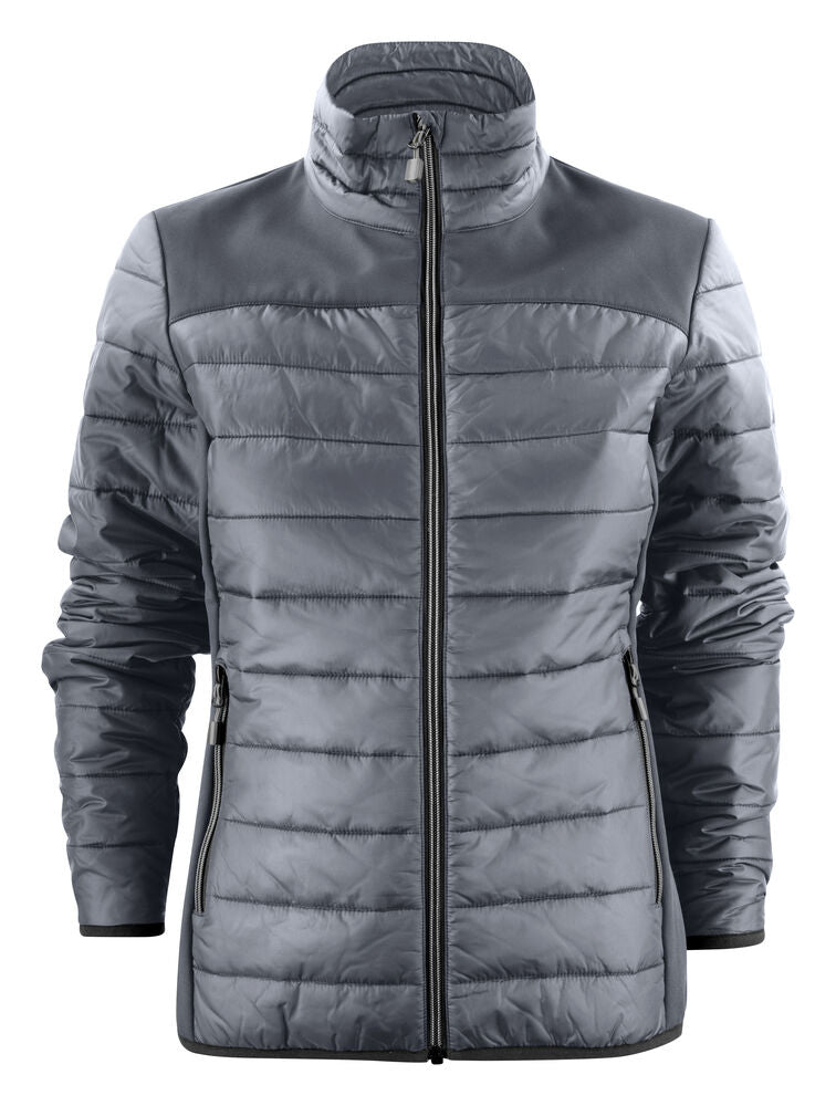 Printer Essentials Expedition Jacke Damen in Grau – mit Firmenlogo individualisierbar