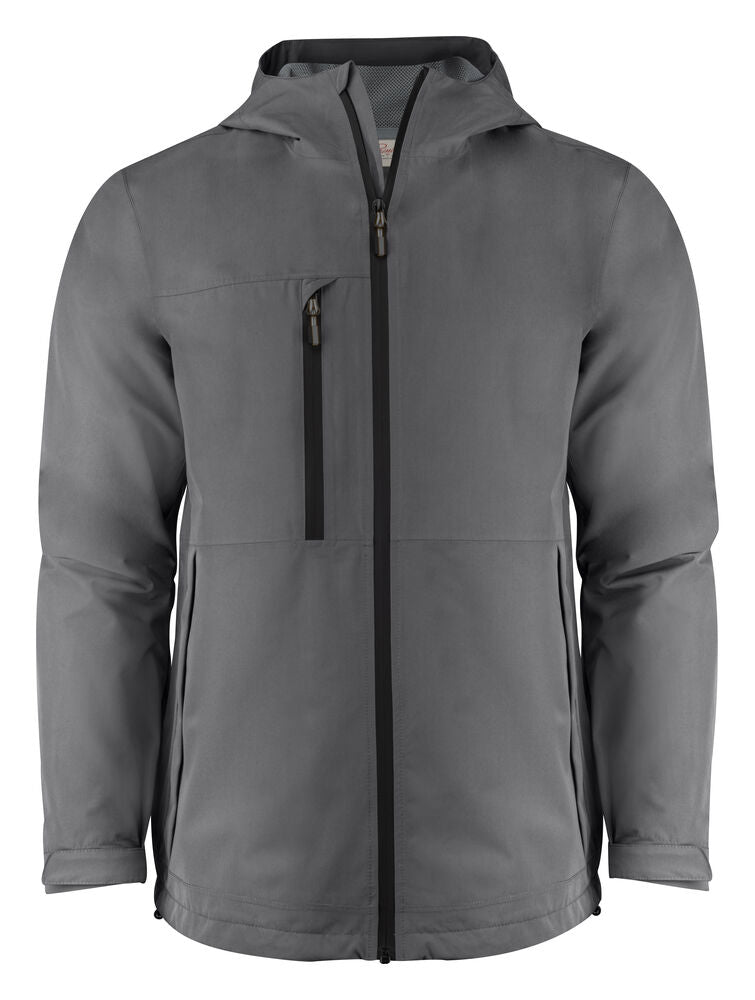Printer Essentials Hiker Shell Jacke Herren in Grau – mit Firmenlogo individualisierbar