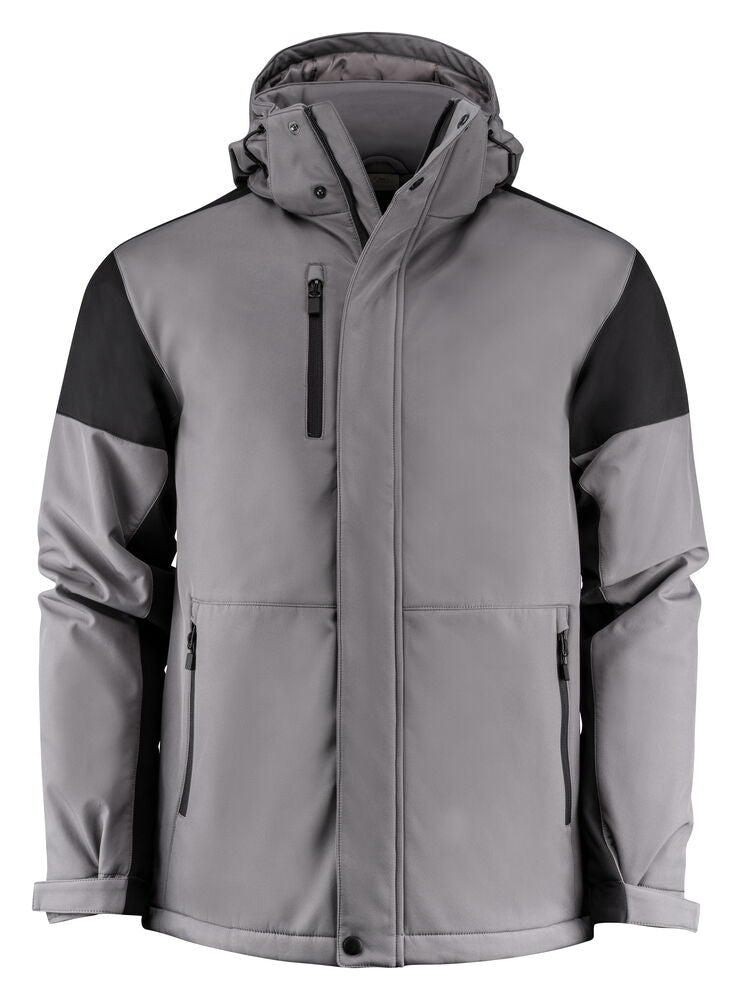 Printer PRIME Prime Padded Softshell Jacke Herren in Anthrazit/Schwarz – mit Firmenlogo individualisierbar