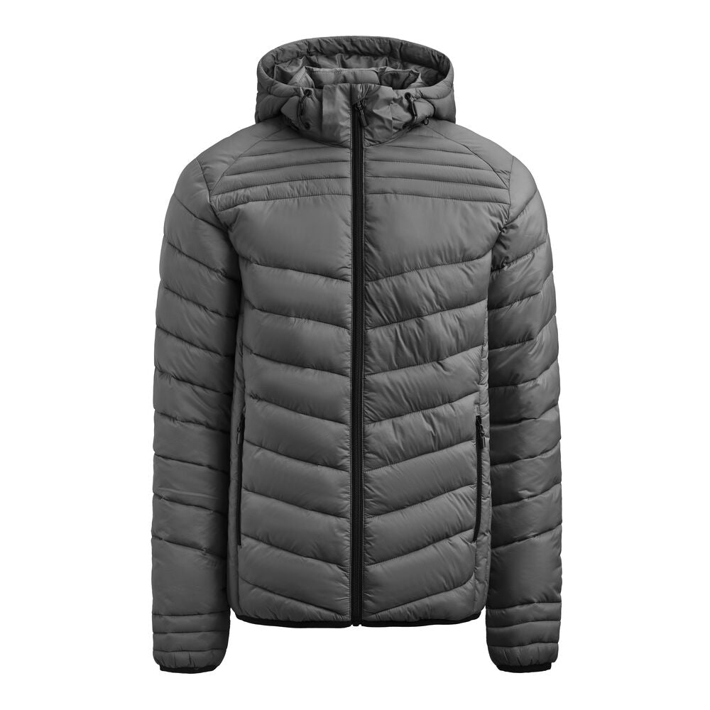 Printer Essentials Base Jacke Herren in Grau – mit Firmenlogo individualisierbar