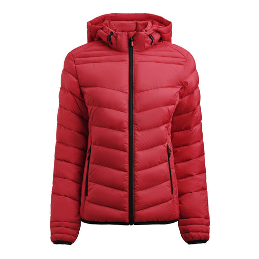 Printer Essentials Base Jacke Damen in Rot – mit Firmenlogo individualisierbar