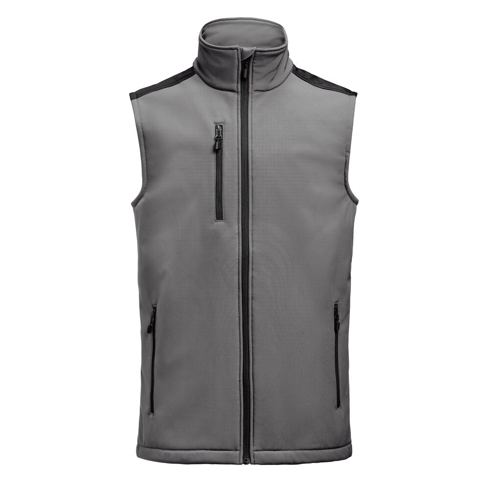 Printer PRIME Prime Softshell Weste Herren in Anthrazit/Schwarz – mit Firmenlogo individualisierbar