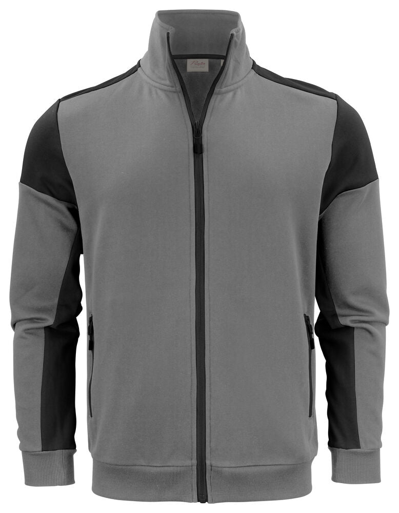 Printer PRIME Prime Sweater Full Zip Herren in Anthrazit/Schwarz – mit Firmenlogo individualisierbar