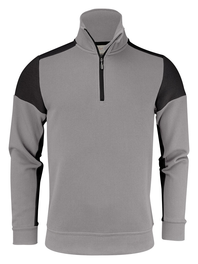 Printer PRIME Prime Halfzip Sweater Unisex in Anthrazit/Schwarz – mit Firmenlogo individualisierbar