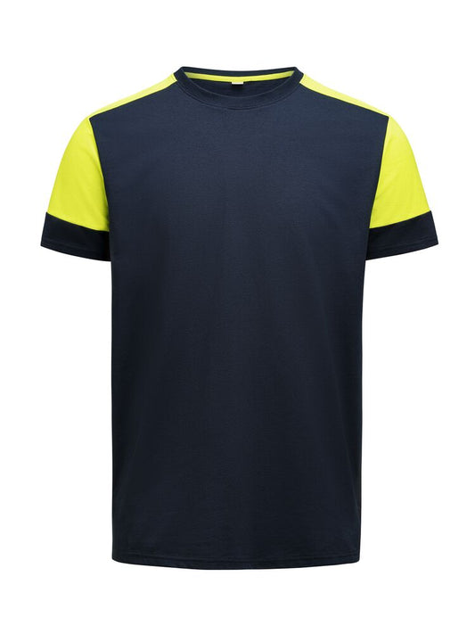 Printer PRIME Prime T-Shirt Herren in Marine/Neongelb – mit Firmenlogo individualisierbar