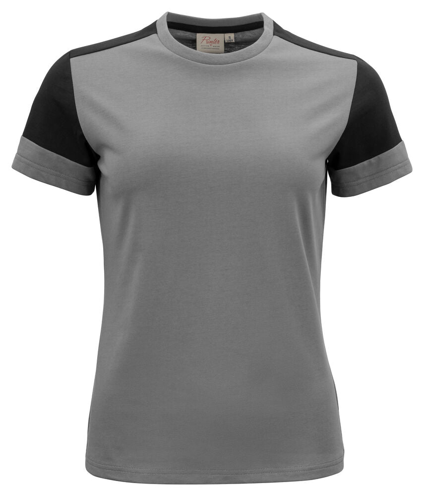Printer PRIME Prime T-Shirt Damen in Anthrazit/Schwarz – mit Firmenlogo individualisierbar