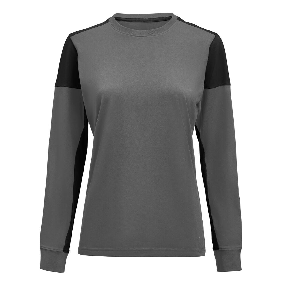 Printer PRIME Prime T-shirt Long Sleeve T-shirt Damen in Antrazit/Schwarz – mit Firmenlogo individualisierbar