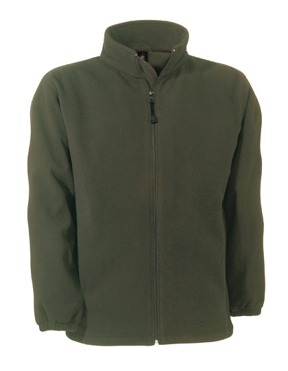 B&C COLLECTION Unisex Fleece WindProtek in Olive – mit Firmenlogo individualisierbar