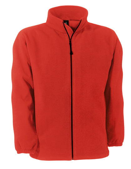 B&C COLLECTION Unisex Fleece WindProtek in Red – mit Firmenlogo individualisierbar