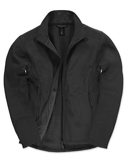 B&C COLLECTION Men´s Jacket Softshell ID.701 in Black/Black – mit Firmenlogo individualisierbar