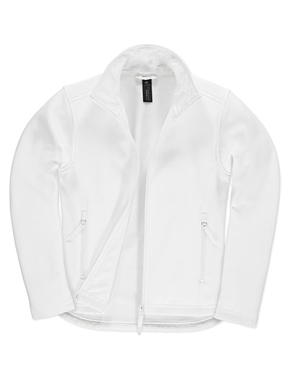 B&C COLLECTION Women´s Jacket Softshell ID.701 in White/White – mit Firmenlogo individualisierbar