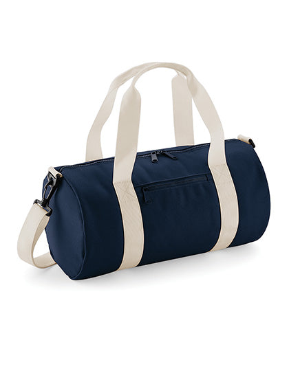 BagBase Mini Barrel Bag in French Navy – mit Firmenlogo individualisierbar