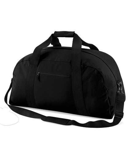 BagBase Classic Holdall in Black – mit Firmenlogo individualisierbar