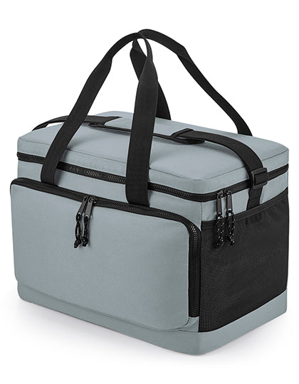 BagBase Recycled Large Cooler Shoulder Bag in Pure Grey – mit Firmenlogo individualisierbar