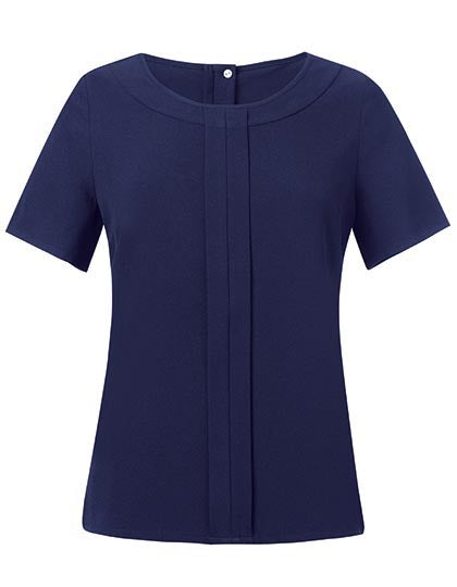 Brook Taverner Women´s Verona Short Sleeve Blouse BR803 in Navy