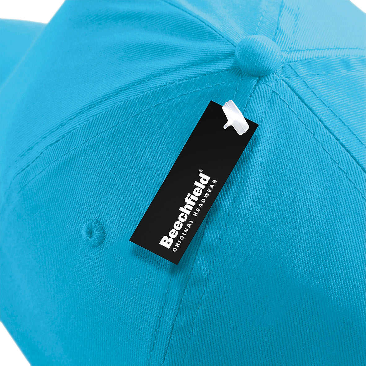 Kinder Sport-Cap mit Klettverschluss von Beechfield – Detailansicht für Textildruck und Stickerei
