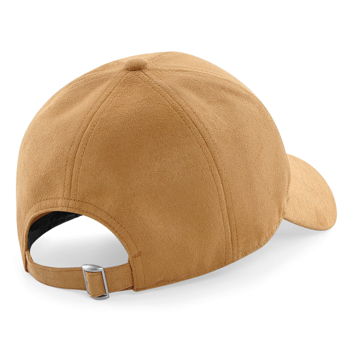 6-Panel-Cap aus Polyester von Beechfield – Rückansicht für Textildruck und Stickerei