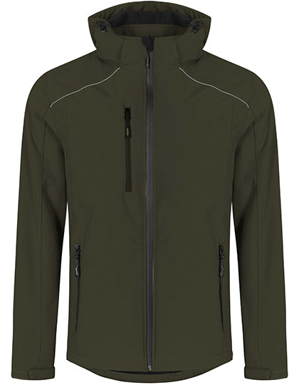 Promodoro Men´s Warm Softshell Jacket in Khaki – mit Firmenlogo individualisierbar