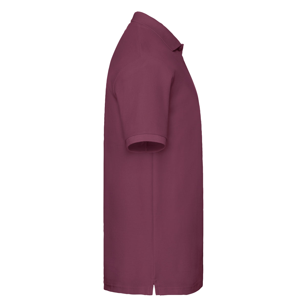 Premium Polo von Fruit of the Loom – Seitenansicht für Textildruck und Stickerei