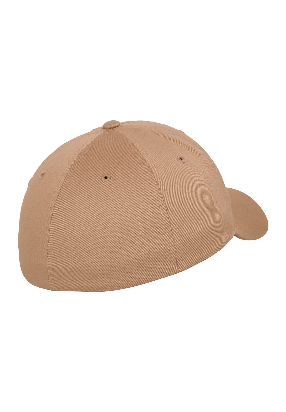 6-Panel Cap Wooly Combed von Flexfit – Detailansicht für Textildruck und Stickerei