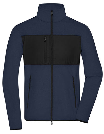 Daiber Men´s Fleece Jacket in Navy/Black – mit Firmenlogo individualisierbar