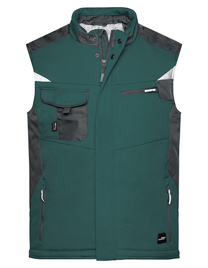 Daiber Craftsmen Softshell Vest -STRONG- JN825 in Dark Green