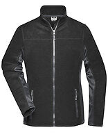 Daiber Damen-Workwear-Fleecejacke Strong in Black – mit Firmenlogo individualisierbar