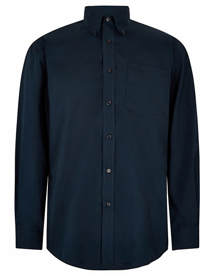 Kustom Kit Men´s Classic Fit Premium Oxford Shirt Long Sleeve K105 in Dark Navy
