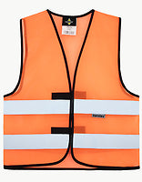 Korntex Mesh-Warnweste Thessaloniki in Signal Orange – mit Firmenlogo individualisierbar