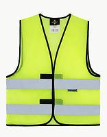 Korntex Mesh-Warnweste Thessaloniki in Signal Yellow – mit Firmenlogo individualisierbar
