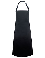 Karlowsky Latzschürze Basic mit Schnalle in Black (ca. Pantone 419C) – mit Firmenlogo individualisierbar