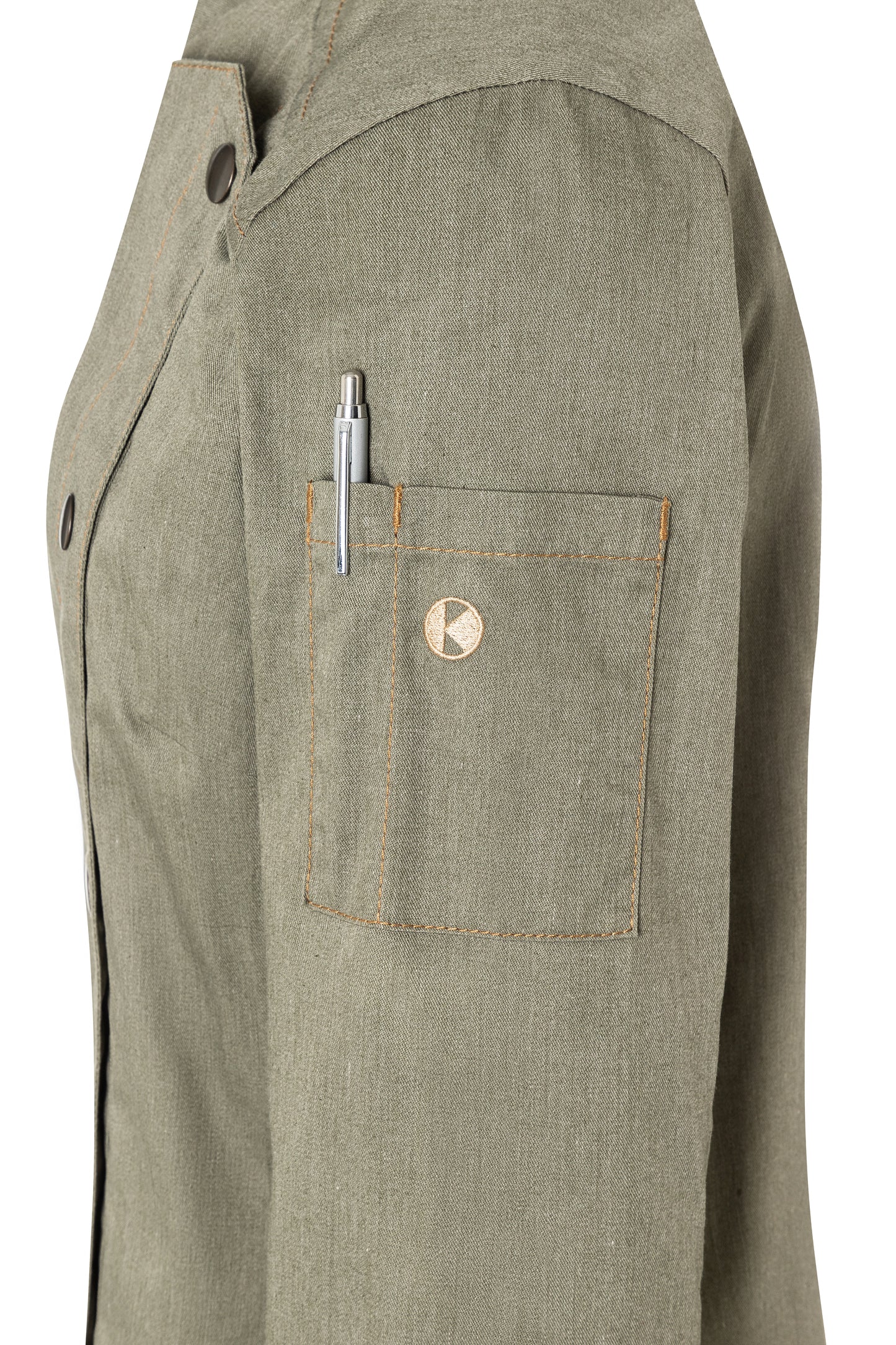 Damen Kochjacke Jeans-Style