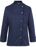 Karlowsky Damen-Kochjacke Larissa in Navy (ca. Pantone 533C) – mit Firmenlogo individualisierbar