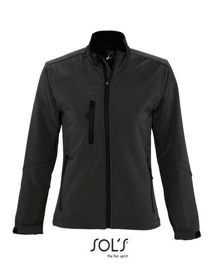 SOL´S Women´s Softshell Jacket Roxy in Black – mit Firmenlogo individualisierbar