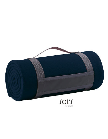 SOL´S Fleece Plaid in French Navy – mit Firmenlogo individualisierbar