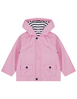 Larkwood Kinder-Regenjacke in Candyfloss Pink – mit Firmenlogo individualisierbar