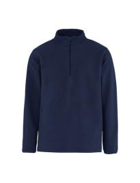 Neutral Recycelter Fleece-Quarter-Zip in Navy – mit Firmenlogo individualisierbar