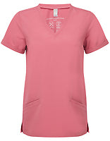 Onna by Premier Damen-Stretch-Tunika Invincible in Calm Pink – mit Firmenlogo individualisierbar