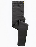 Premier Workwear Damen-Performance-Chino in Charcoal – mit Firmenlogo individualisierbar