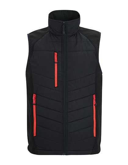 Regatta Professional Pro Universal Bodywarmer in Black/Classic Red – mit Firmenlogo individualisierbar