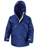 Result Core Kinder-Parka Channel in Royal – mit Firmenlogo individualisierbar