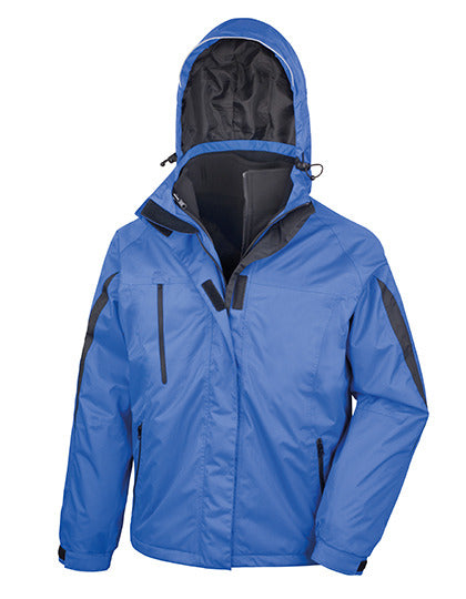 Result Men´s 3-in-1 Journey Jacket With Soft Shell Inner in Royal/Black – mit Firmenlogo individualisierbar