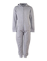 SF Clothing Kinder-Overall in Heather Grey – mit Firmenlogo individualisierbar