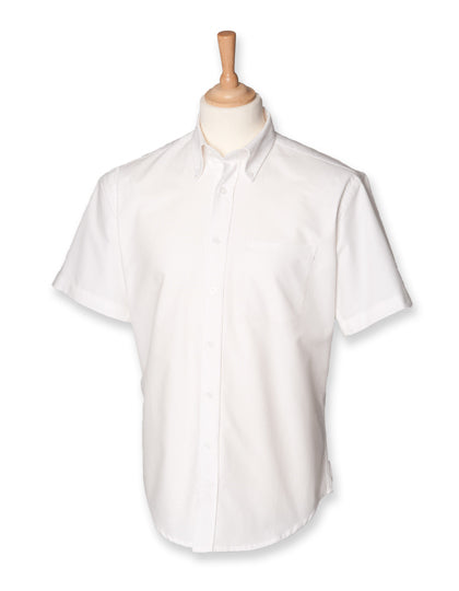 Men´s Classic Short Sleeved Oxford Shirt von Henbury – Produkt- und Farbansicht für Textildruck und Stickerei